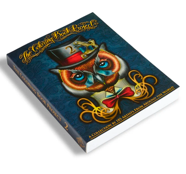 The Coloring Book Project 2 -kirja johon Ilari Musta teki kuvituksia.